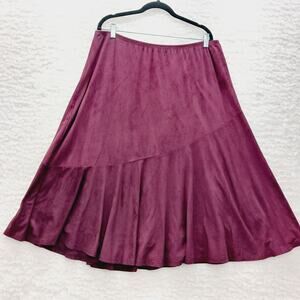 Skirt Maxi Krazy Kat Burgundy Suede Like Whimsycore Fairy Goth Festivalcore Chic
